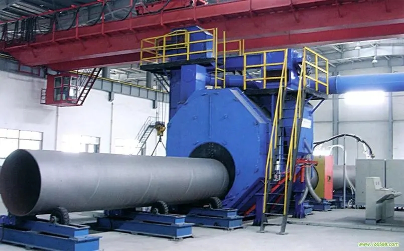 陇南自动环保钢管内壁喷砂机