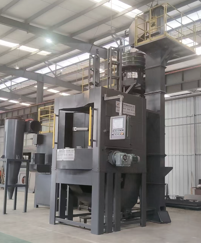 陇南转盘式喷砂机 提升圆形工件处理效率